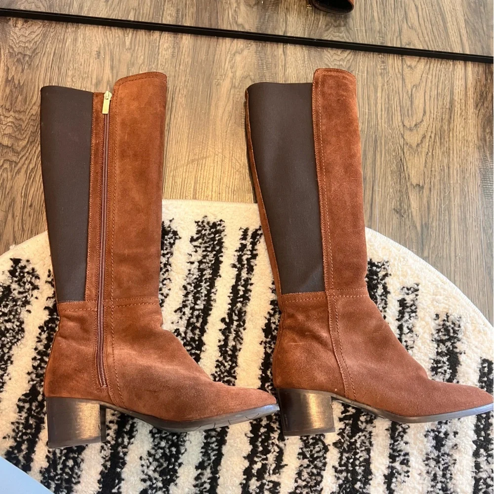 Aquatalia Nova Knee High Suede Boots - Picture 6 of 16